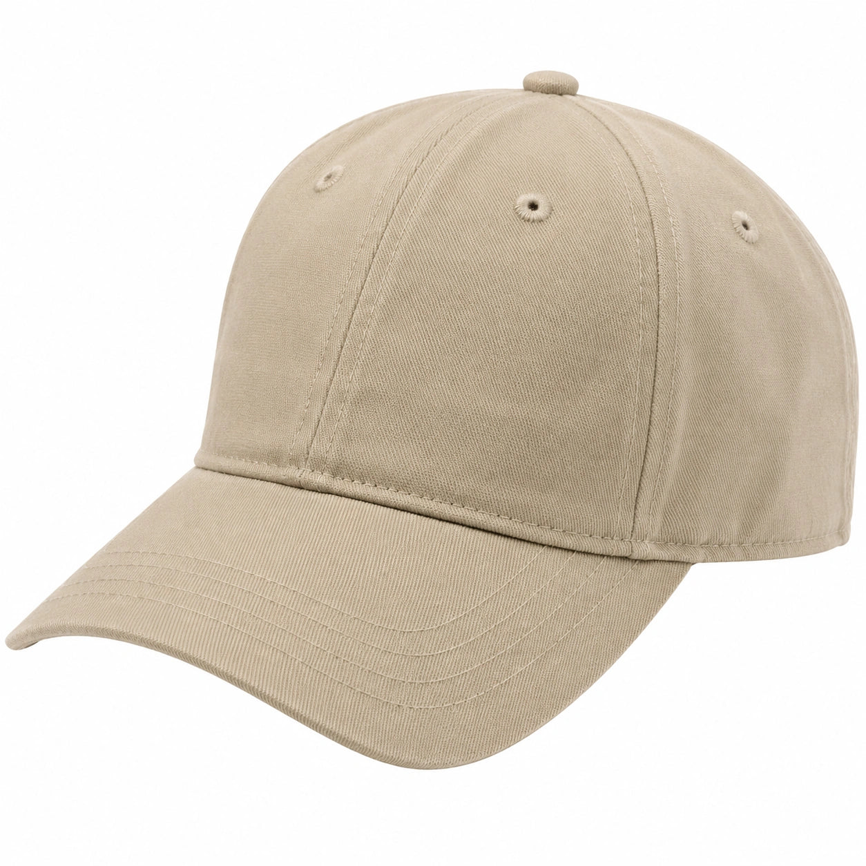 Basecap Einheitsgröße aus Textilgewebe Beige für Alltag mit gebogenem Schirm