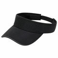 Visor Sonnenblende Einheitsgröße aus Textil Schwarz mit Netzgewebe verstellbar